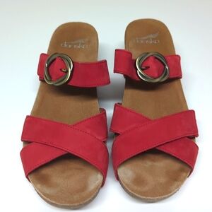 Dansko Susie Red Wedge US 9.5 Euro 40